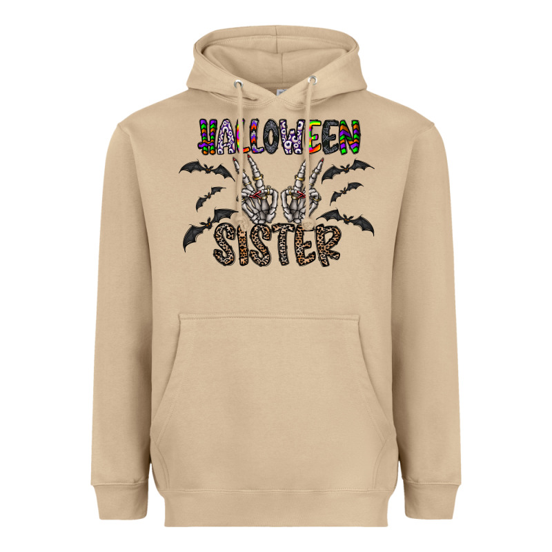 Halloween Sister Heavyweight Hoodie by CowhideDigitalArt | Teevron