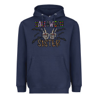 Navy halloween sister Heavyweight Hoodie - CowhideDigitalArt