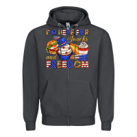 Smoke i m here for snacks and freedom Zipper Hoodie - texasbilliewilder