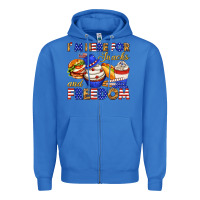 True Royal i m here for snacks and freedom Zipper Hoodie - texasbilliewilder