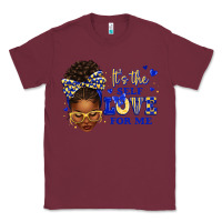Burgundy sorority colors blue and gold it's the self love f Classic Tee - texasbilliewilder