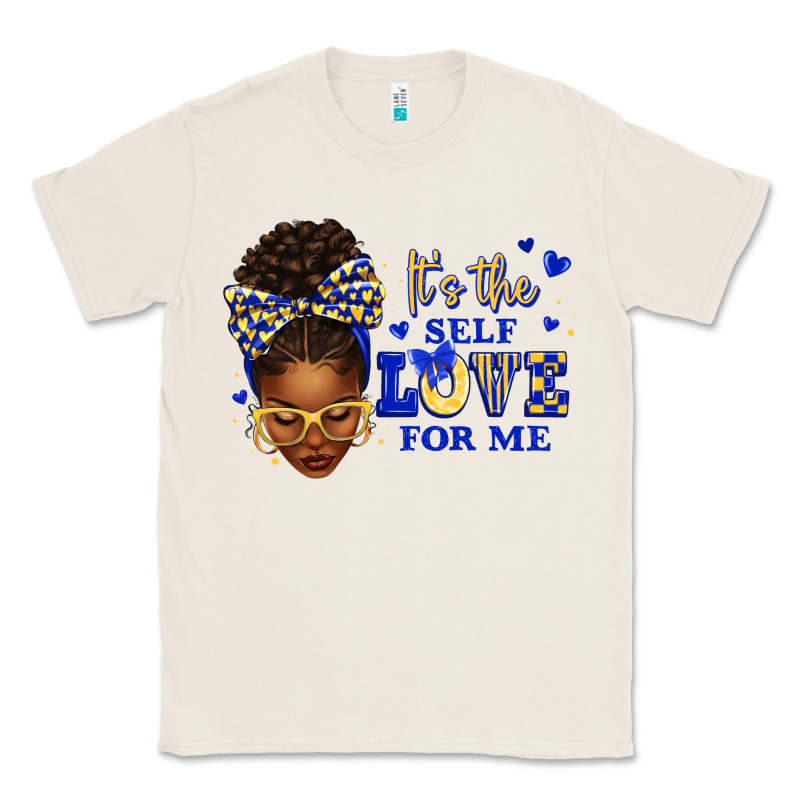 Sorority Colors Blue And Gold It's The Self Love F Classic Tee by texasbilliewilder | Teevron