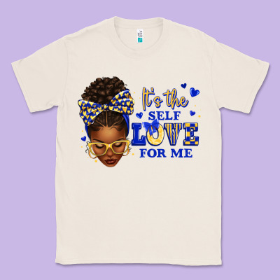 Sorority Colors Blue And Gold It's The Self Love F Classic Tee Designed By Texasbilliewilder