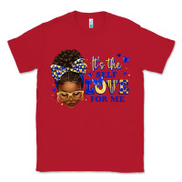 Red sorority colors blue and gold it's the self love f Classic Tee - texasbilliewilder