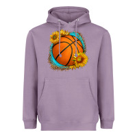 Lavender western basketball with sunflower Heavyweight Hoodie - HRA Design Shop