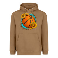 Toasted Coconut western basketball with sunflower Heavyweight Hoodie - HRA Design Shop