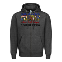 Charcoal Heather its the guts and its the glory a hundred stripes Zipper Hoodie - texasbilliewilder
