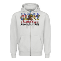 Dove Grey its the guts and its the glory a hundred stripes Zipper Hoodie - texasbilliewilder