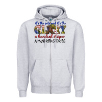 Heather Grey its the guts and its the glory a hundred stripes Zipper Hoodie - texasbilliewilder