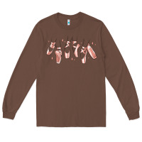 Chestnut ballerina ballet shoes Long Sleeve Tee - MaliasSmallBusiness