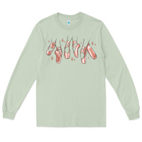 Matcha ballerina ballet shoes Long Sleeve Tee - MaliasSmallBusiness