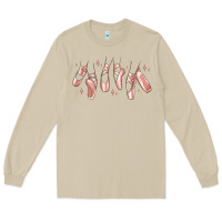 Mushroom ballerina ballet shoes Long Sleeve Tee - MaliasSmallBusiness
