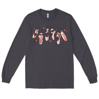 Smoke ballerina ballet shoes Long Sleeve Tee - MaliasSmallBusiness