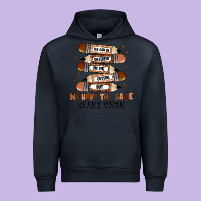 We Have The Same Heart Inside Urban Hoodie Designed By Maliassmallbusiness