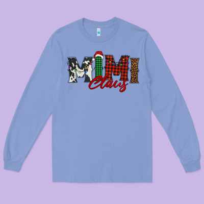 Mimi Claus Long Sleeve Tee Designed By Barkaloodesign