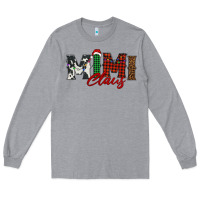 Heather Grey mimi claus Long Sleeve Tee - BarkalooDesign