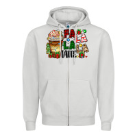 Dove Grey fa la la la latte Zipper Hoodie - Zillion Design Studio