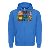 True Royal fa la la la latte Zipper Hoodie - Zillion Design Studio