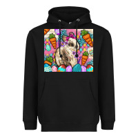 Black Easter Bunny tumbler Easter Day Heavyweight Hoodie - Neo Western