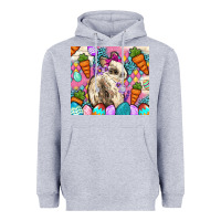 Heather Grey Easter Bunny tumbler Easter Day Heavyweight Hoodie - Neo Western
