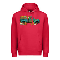 Cardinal pumpkin farm truck no background Premium Hoodie - Jasminsmagicworld