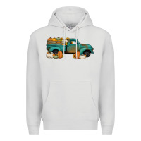 Dove Grey pumpkin farm truck no background Premium Hoodie - Jasminsmagicworld