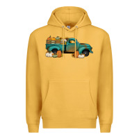 Mustard pumpkin farm truck no background Premium Hoodie - Jasminsmagicworld