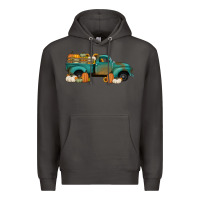 Smoke pumpkin farm truck no background Premium Hoodie - Jasminsmagicworld