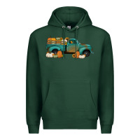 Sports Green pumpkin farm truck no background Premium Hoodie - Jasminsmagicworld