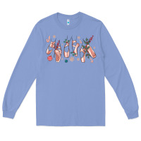 Colony Blue christmas ballerina shoes Long Sleeve Tee - MaliasSmallBusiness