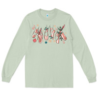 Matcha christmas ballerina shoes Long Sleeve Tee - MaliasSmallBusiness
