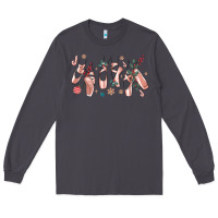Smoke christmas ballerina shoes Long Sleeve Tee - MaliasSmallBusiness