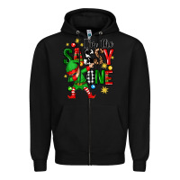 Black im the sassy one elf Zipper Hoodie - Zillion Design Studio