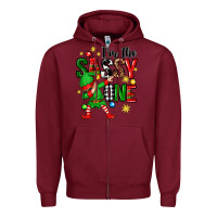 Burgundy im the sassy one elf Zipper Hoodie - Zillion Design Studio