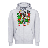 Heather Grey im the sassy one elf Zipper Hoodie - Zillion Design Studio