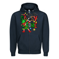 Navy im the sassy one elf Zipper Hoodie - Zillion Design Studio