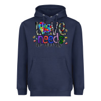Navy love need no words Heavyweight Hoodie - SublimationCraftShop