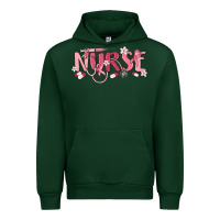 Forest Green nurse breast cancer awareness Urban Hoodie - MaliasSmallBusiness