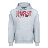Heather Grey nurse breast cancer awareness Urban Hoodie - MaliasSmallBusiness