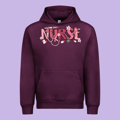 Nurse Breast Cancer Awareness Urban Hoodie Designed By Maliassmallbusiness