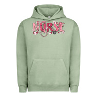 Pigment Oil Green nurse breast cancer awareness Urban Hoodie - MaliasSmallBusiness