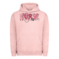 Pigment Salmon nurse breast cancer awareness Urban Hoodie - MaliasSmallBusiness