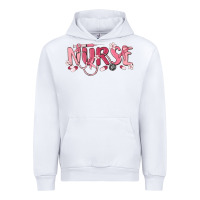 White nurse breast cancer awareness Urban Hoodie - MaliasSmallBusiness