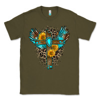 Army Green gemstone cross Classic Tee - Zillion Design Studio