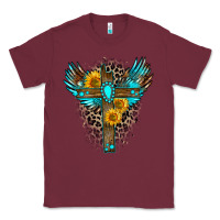 Burgundy gemstone cross Classic Tee - Zillion Design Studio