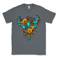 Charcoal Heather gemstone cross Classic Tee - Zillion Design Studio