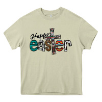 Mossy Happy Easter Heavy Core Tee - CowhideDigitalArt