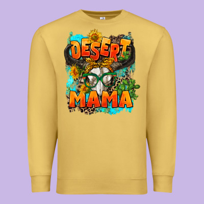 Desert Mama   Leopard Premium Sweatshirt Designed By Adodesignshop