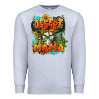 Heather Grey desert mama   leopard Premium Sweatshirt - AdoDesignShop