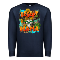 Navy desert mama   leopard Premium Sweatshirt - AdoDesignShop